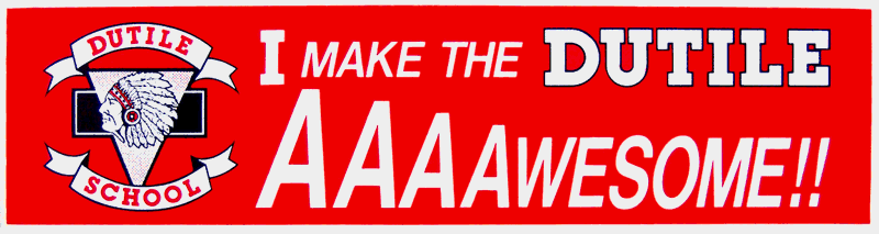 School Bumper Sticker