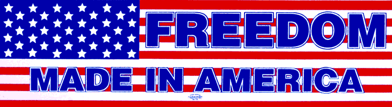 Patriotic Bumper Sticker