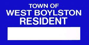 West Boylston Resident Decal
